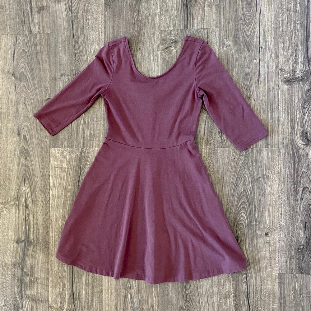 Express Purple Skater Dress